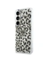 Etui Guess IML Leopard Print Triangle MagSafe do Samsung Galaxy S26 czarny