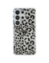 Etui Guess IML Leopard Print Triangle MagSafe do Samsung Galaxy S26 Ultra czarny
