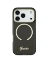 Etui Guess IML Script Metal MagSafe do Apple iPhone 17 czarny