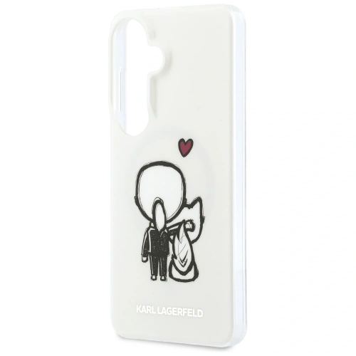 Etui Karl Lagerfeld IML Karl&Choupette MagSafe do Samsung Galaxy S26 przezroczysty