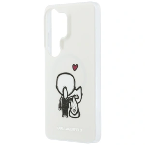 Etui Karl Lagerfeld IML Karl&Choupette MagSafe do Samsung Galaxy S26 Ultra przezroczysty