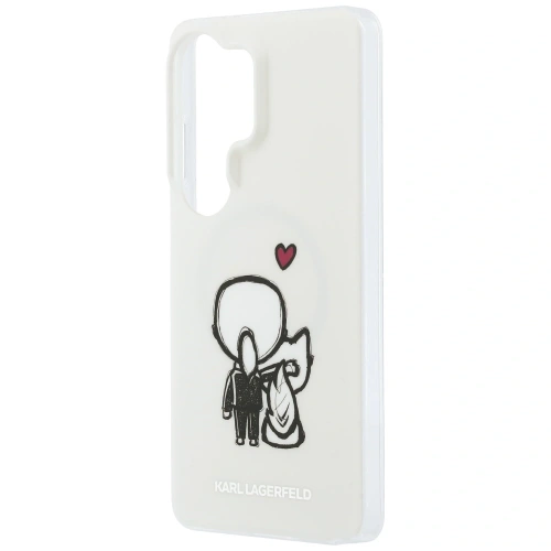 Etui Karl Lagerfeld IML Karl&Choupette MagSafe do Samsung Galaxy S26 Ultra przezroczysty