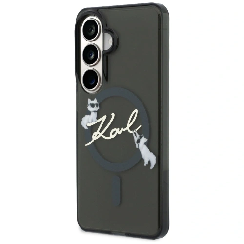 Etui Karl Lagerfeld IML KC Script MagSafe do Samsung Galaxy S26 czarny