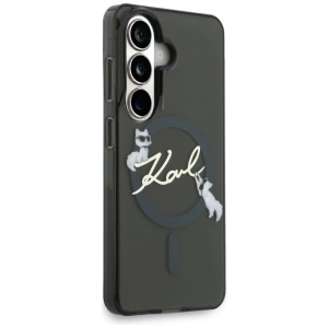 Etui Karl Lagerfeld IML KC Script MagSafe do Samsung Galaxy S26 czarny
