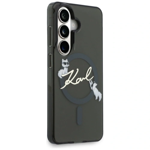 Etui Karl Lagerfeld IML KC Script MagSafe do Samsung Galaxy S26 czarny