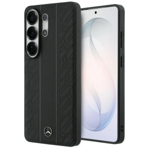 Etui Mercedes Laurel Leaves Vertical Stripes MagSafe do Samsung Galaxy S26 Ultra czarny