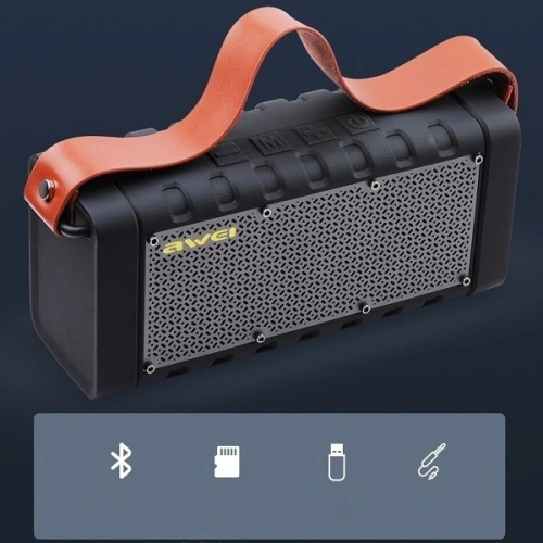 Buy AWEI Wireless Speaker Bluetooth 5.0 Y668 20W with power bank black - AWEI048BLK - {ean13} - Home Screen Store Europe