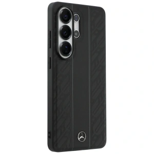 Etui Mercedes Laurel Leaves Vertical Stripes MagSafe do Samsung Galaxy S26 Ultra czarny