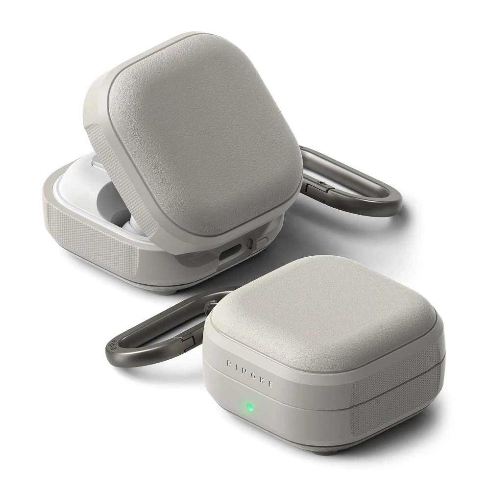 Etui Ringke Onyx Magnetic MagSafe do Samsung Galaxy Buds 4 / 4 Pro Warm Grey