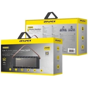 Kup AWEI Bluetooth reproduktor 5.0 Y668 20W s power bankem černý - AWEI048BLK - {ean13} - Sklep Home Screen