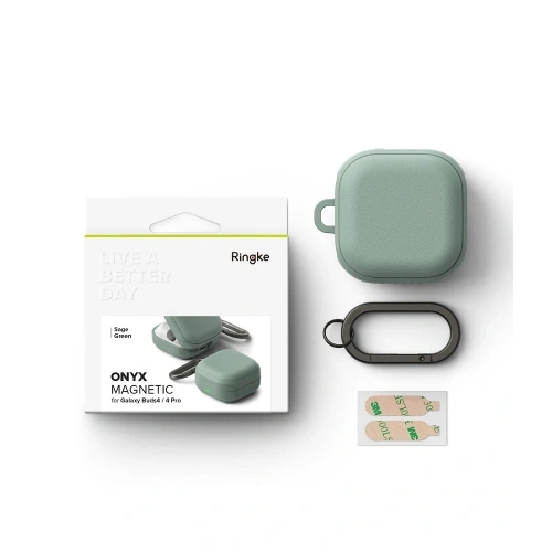 Etui Ringke Onyx Magnetic MagSafe do Samsung Galaxy Buds 4 / 4 Pro Sage Green