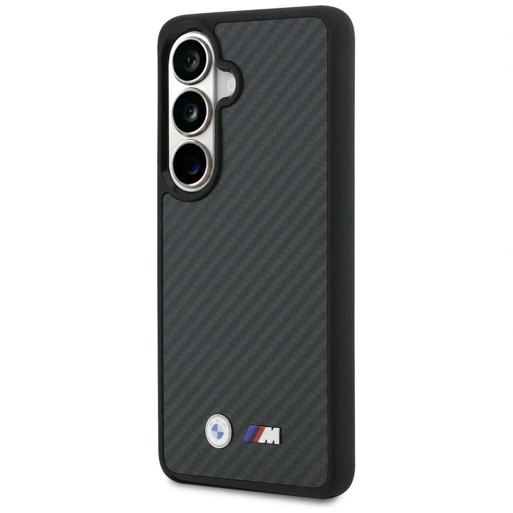Etui BMW M Kevlar Logo MagSafe do Samsung Galaxy S26 czarny