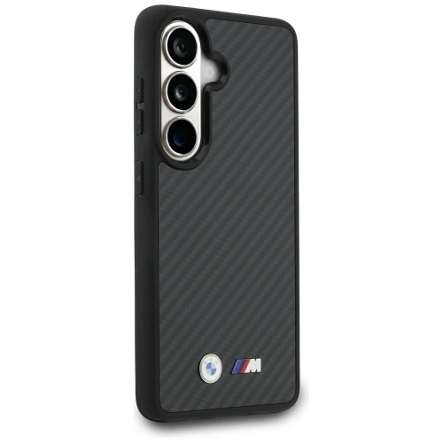 Etui BMW M Kevlar Logo MagSafe do Samsung Galaxy S26 czarny