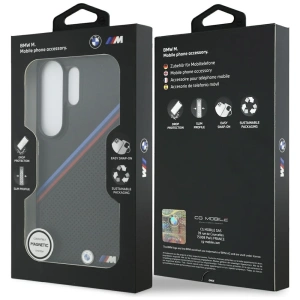 Etui BMW Tricolor Metal Logo MagSafe do Samsung Galaxy S26 Ultra czarny