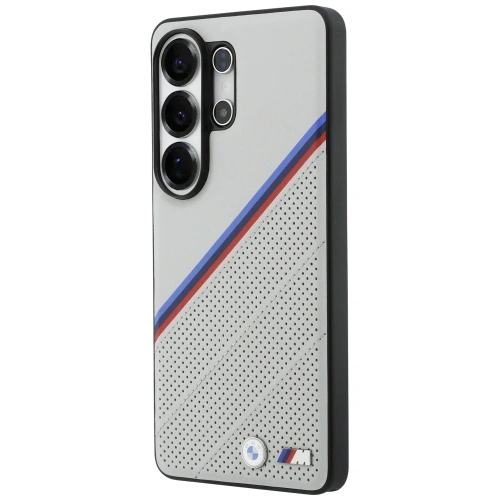 Etui BMW Tricolor Metal Logo MagSafe do Samsung Galaxy S26 Ultra szary