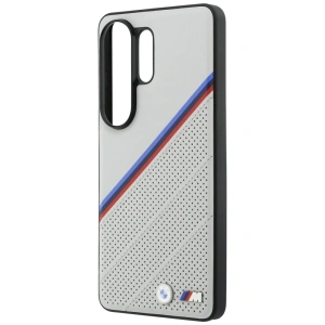 Etui BMW Tricolor Metal Logo MagSafe do Samsung Galaxy S26 Ultra szary