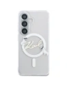 Etui Karl Lagerfeld IML KC Script MagSafe do Samsung Galaxy S26 przezroczysty