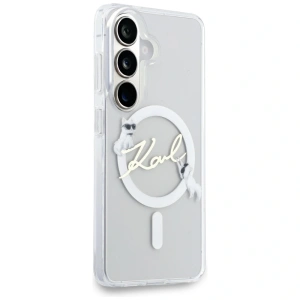 Etui Karl Lagerfeld IML KC Script MagSafe do Samsung Galaxy S26 przezroczysty