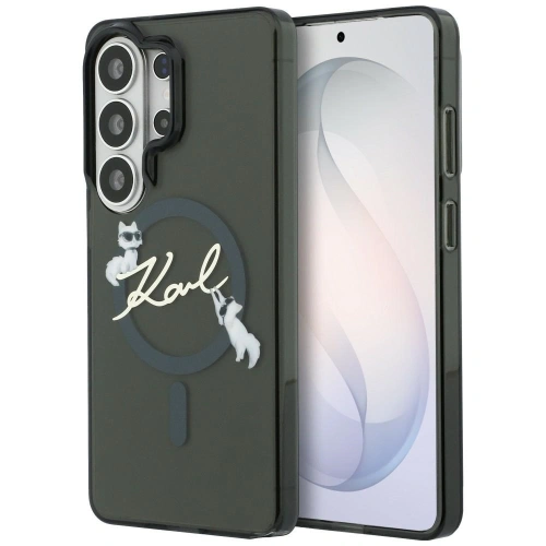 Etui Karl Lagerfeld IML KC Script MagSafe do Samsung Galaxy S26 Ultra czarny