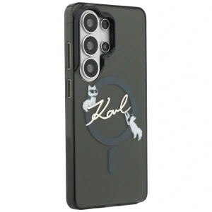 Etui Karl Lagerfeld IML KC Script MagSafe do Samsung Galaxy S26 Ultra czarny