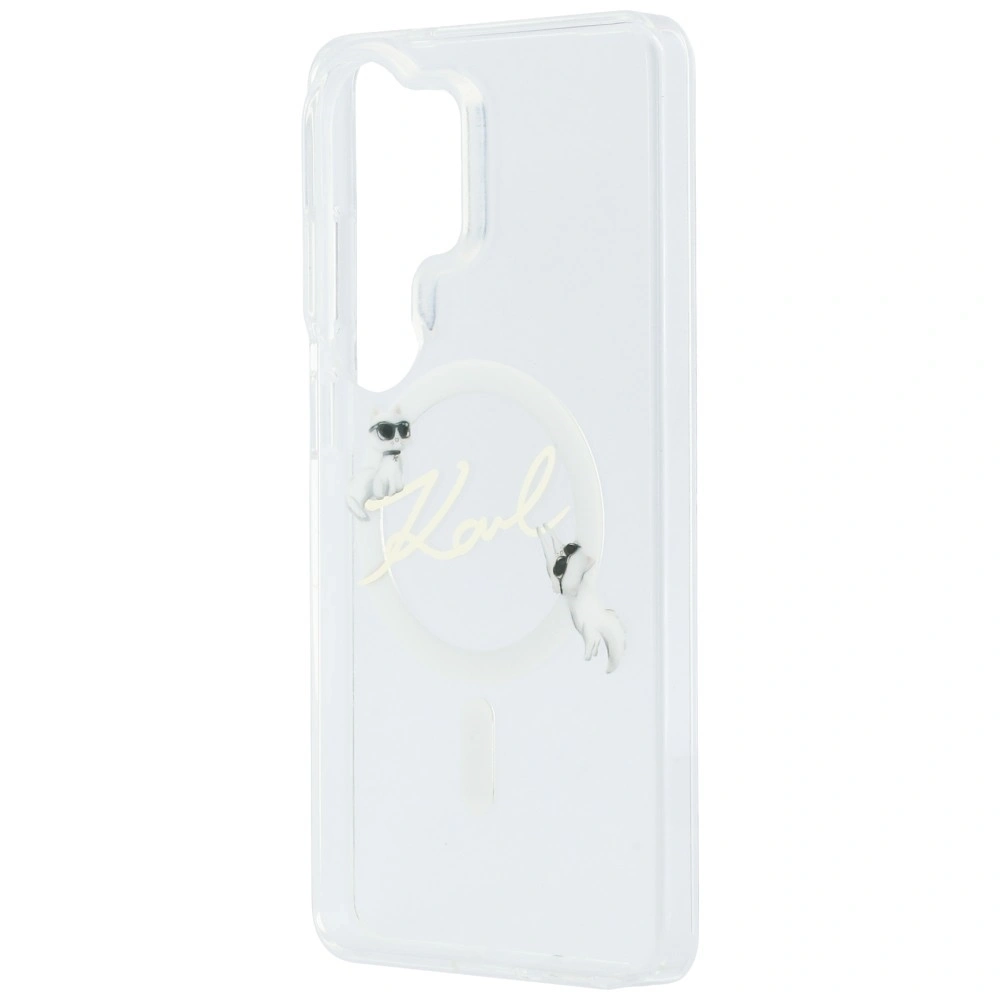 Etui Karl Lagerfeld IML KC Script MagSafe do Samsung Galaxy S26 Ultra przezroczysty