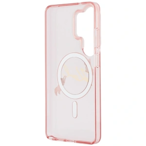 Etui Karl Lagerfeld IML KC Script MagSafe do Samsung Galaxy S26 Ultra różowy