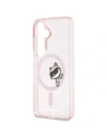 Etui Karl Lagerfeld IML Peekaboo Choupette MagSafe do Samsung Galaxy S26 różowy