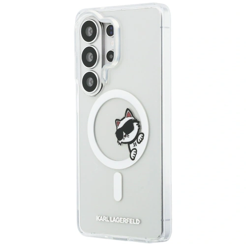 Etui Karl Lagerfeld IML Peekaboo Choupette MagSafe do Samsung Galaxy S26 Ultra przezroczysty