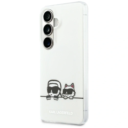 Etui Karl Lagerfeld IML Peekaboo Karl&Choupette MagSafe do Samsung Galaxy S26 Plus przezroczysty