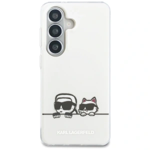 Etui Karl Lagerfeld IML Peekaboo Karl&Choupette MagSafe do Samsung Galaxy S26 Plus przezroczysty