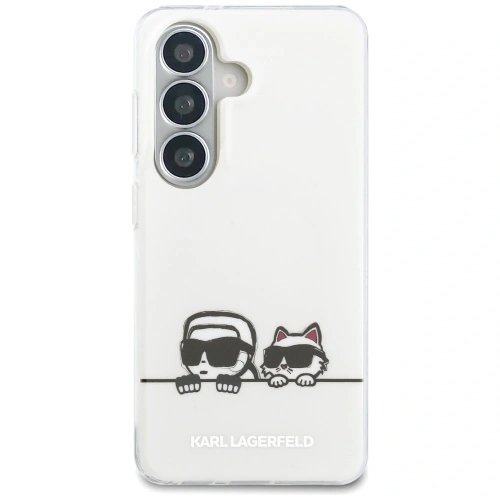 Etui Karl Lagerfeld IML Peekaboo Karl&Choupette MagSafe do Samsung Galaxy S26 Plus przezroczysty