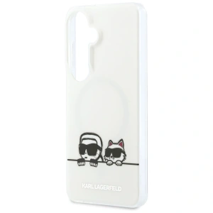 Etui Karl Lagerfeld IML Peekaboo Karl&Choupette MagSafe do Samsung Galaxy S26 Plus przezroczysty