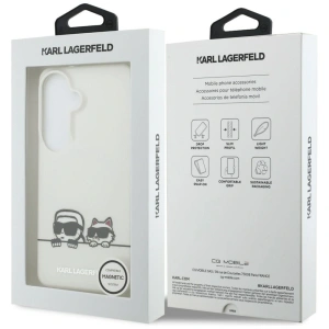 Etui Karl Lagerfeld IML Peekaboo Karl&Choupette MagSafe do Samsung Galaxy S26 Plus przezroczysty