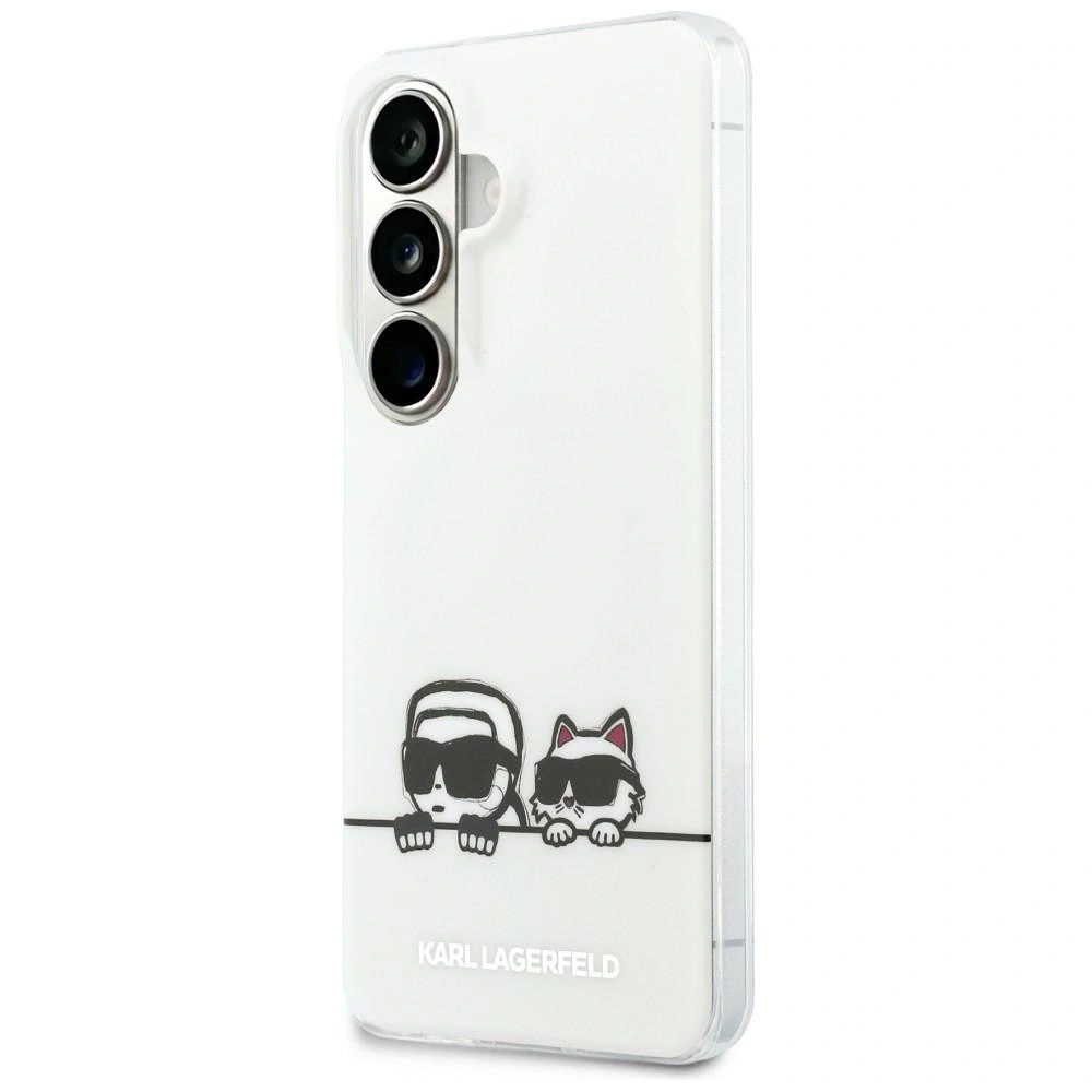 Etui Karl Lagerfeld IML Peekaboo Karl&Choupette MagSafe do Samsung Galaxy S26 przezroczysty