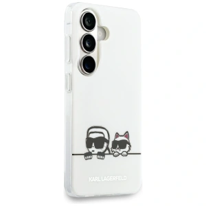 Etui Karl Lagerfeld IML Peekaboo Karl&Choupette MagSafe do Samsung Galaxy S26 przezroczysty