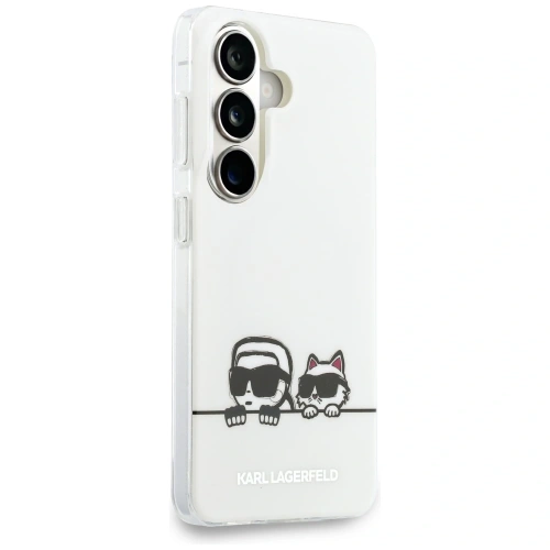 Etui Karl Lagerfeld IML Peekaboo Karl&Choupette MagSafe do Samsung Galaxy S26 przezroczysty