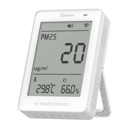 Miernik jakości powietrza WiFi LCD Sonoff AirGuard PM2.5 SAWF-07P