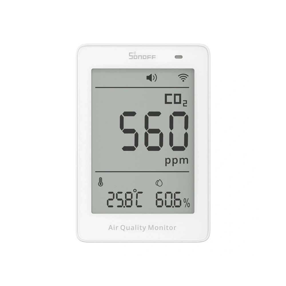 Miernik jakości powietrza WiFi LCD Sonoff AirGuard CO2 SAWF-08P