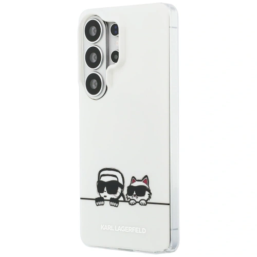 Etui Karl Lagerfeld IML Peekaboo Karl&Choupette MagSafe do Samsung Galaxy S26 Ultra przezroczysty
