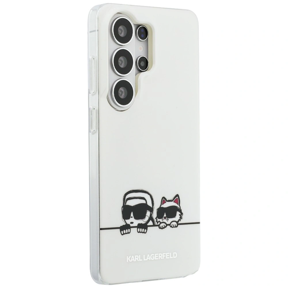 Etui Karl Lagerfeld IML Peekaboo Karl&Choupette MagSafe do Samsung Galaxy S26 Ultra przezroczysty