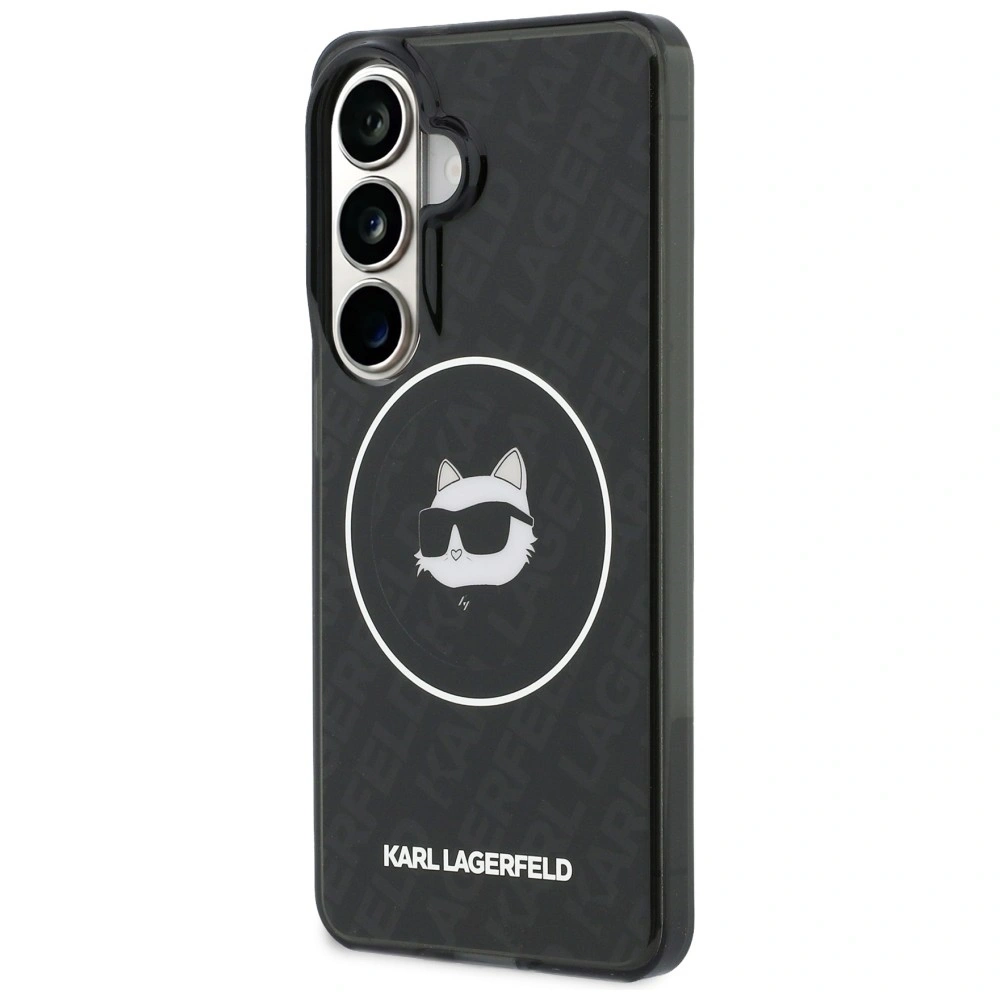 Etui Karl Lagerfeld IML Repeated Choupette MagSafe do Samsung Galaxy S26 czarny