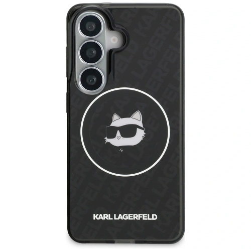 Etui Karl Lagerfeld IML Repeated Choupette MagSafe do Samsung Galaxy S26 czarny