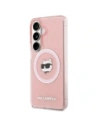 Etui Karl Lagerfeld IML Repeated Choupette MagSafe do Samsung Galaxy S26 Plus różowy