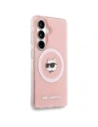 Etui Karl Lagerfeld IML Repeated Choupette MagSafe do Samsung Galaxy S26 Plus różowy