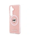 Etui Karl Lagerfeld IML Repeated Choupette MagSafe do Samsung Galaxy S26 Plus różowy