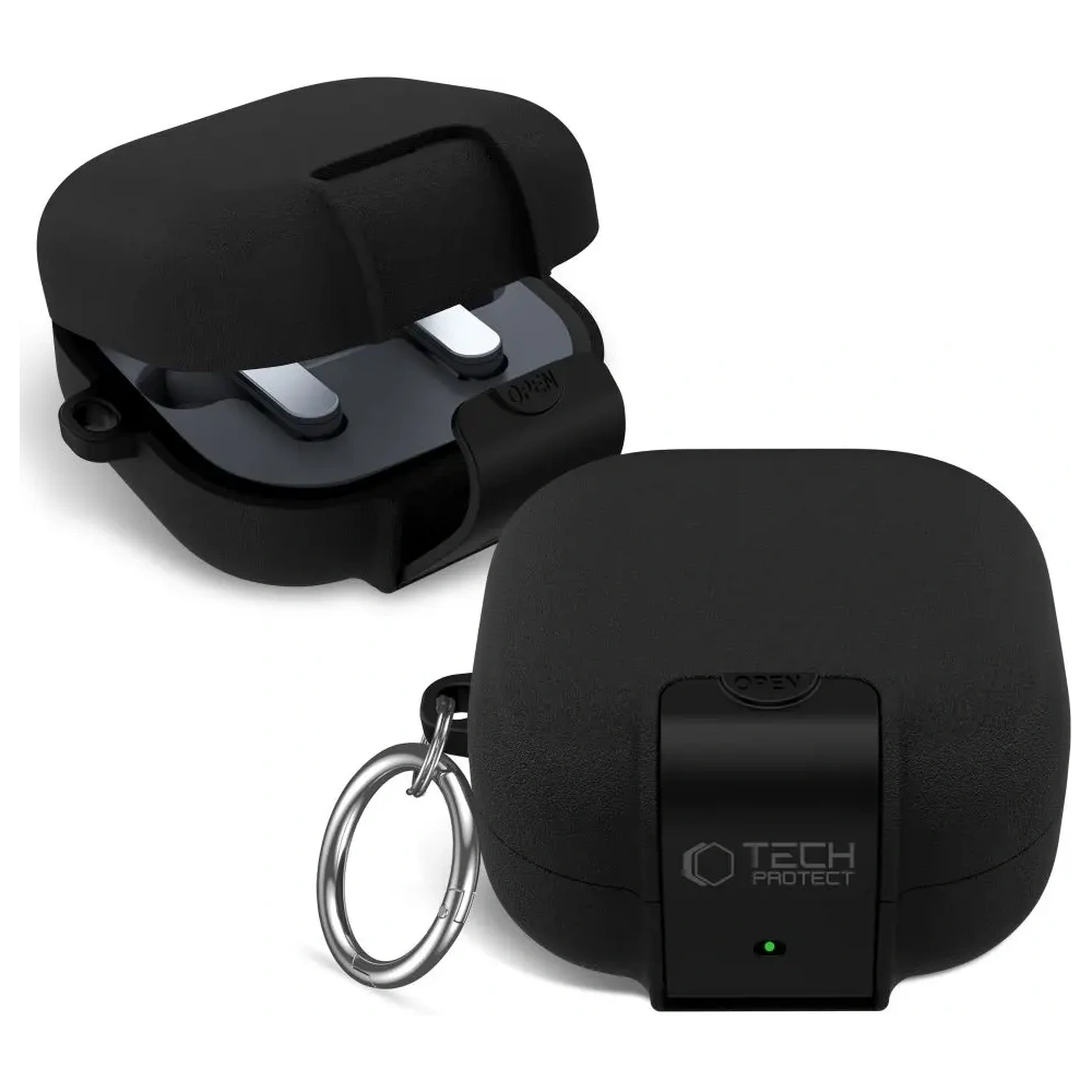 Etui Tech-Protect Slim Hook do Samsung Galaxy Buds 4 / 4 Pro Black