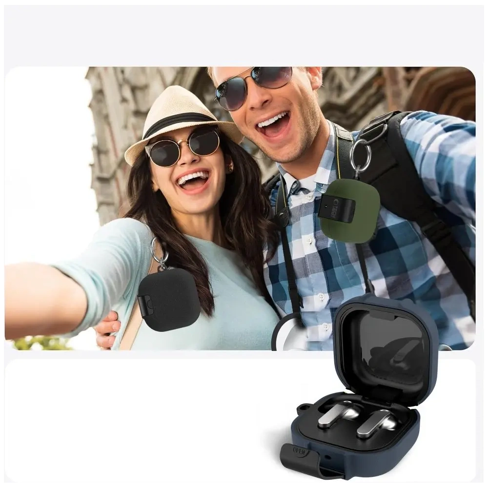 Etui Tech-Protect Slim Hook do Samsung Galaxy Buds 4 / 4 Pro Olive Green