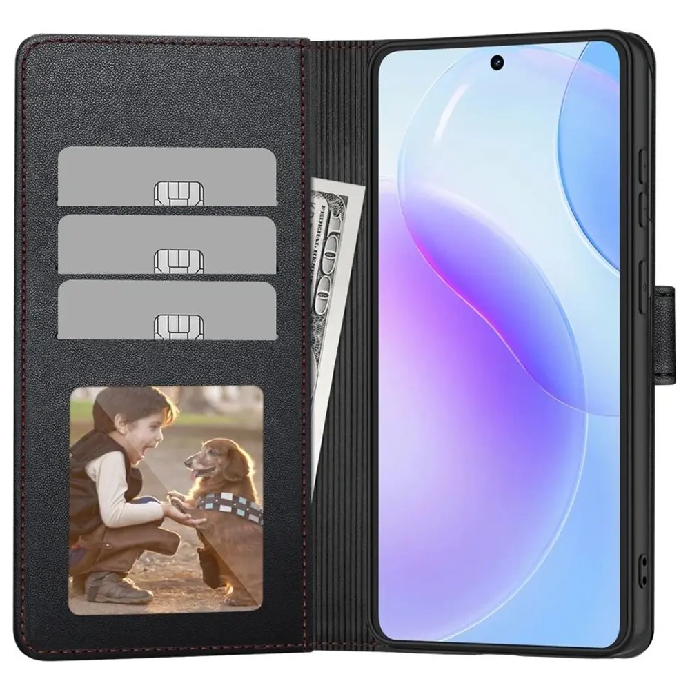 Etui Tech-Protect Wallet do Samsung Galaxy A57 5G Black/red