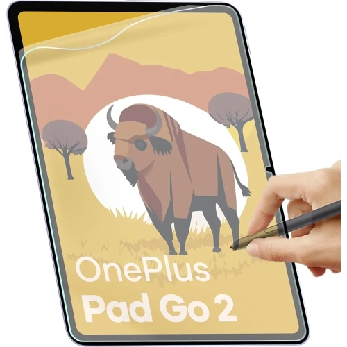 Folia imitująca papier Bizon Film Tab Papirus do Samsung Galaxy Tab S9 / S9 FE [2 PACK]