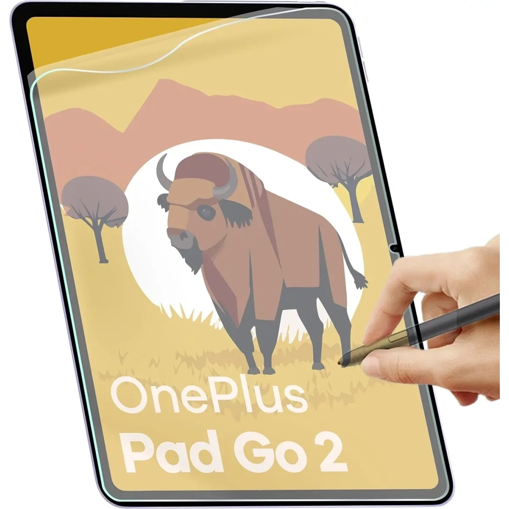 Folia imitująca papier Bizon Film Tab Papirus do Samsung Galaxy Tab S9 / S9 FE [2 PACK]